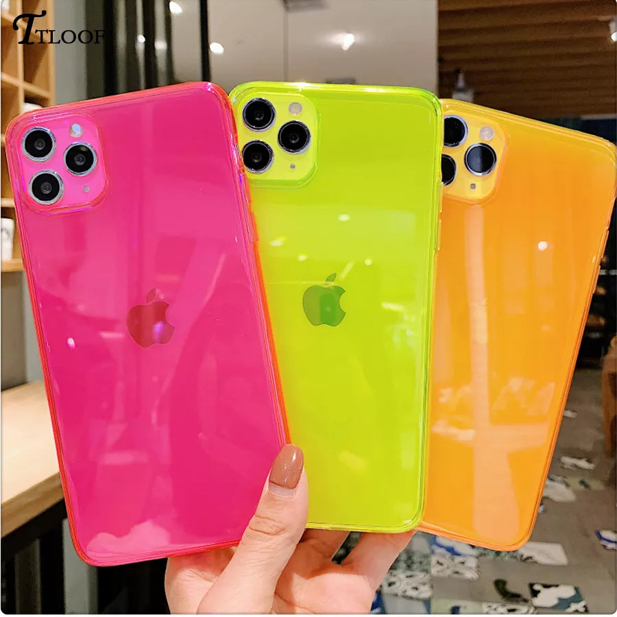 Neon Fluorescent Color Phone Cases