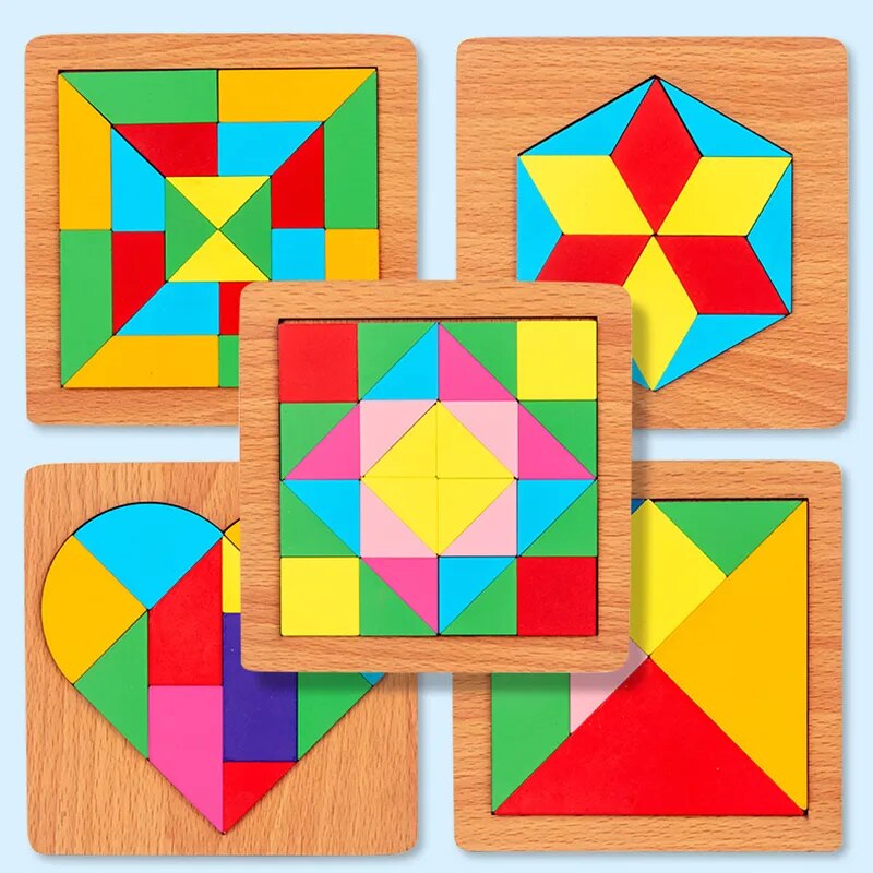 Wooden Tangram Jigsaw Puzzle