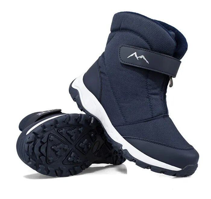 Male Plus Velvet Warm Couple Snow Boots