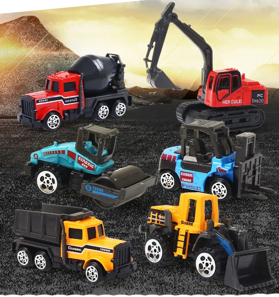 Mini Construction Vehicle Diecast Toy Set for All Ages