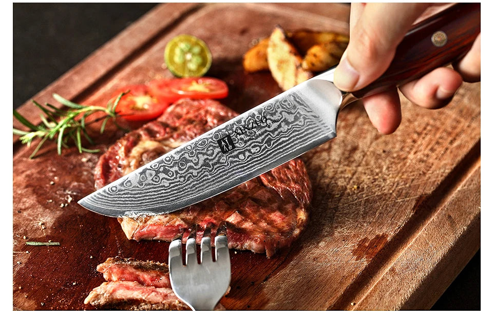 Damascus VG10 Steel Kitchen Knives