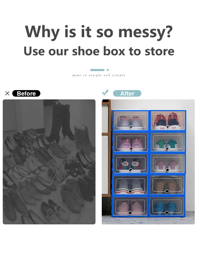 Transparent Shoe Box