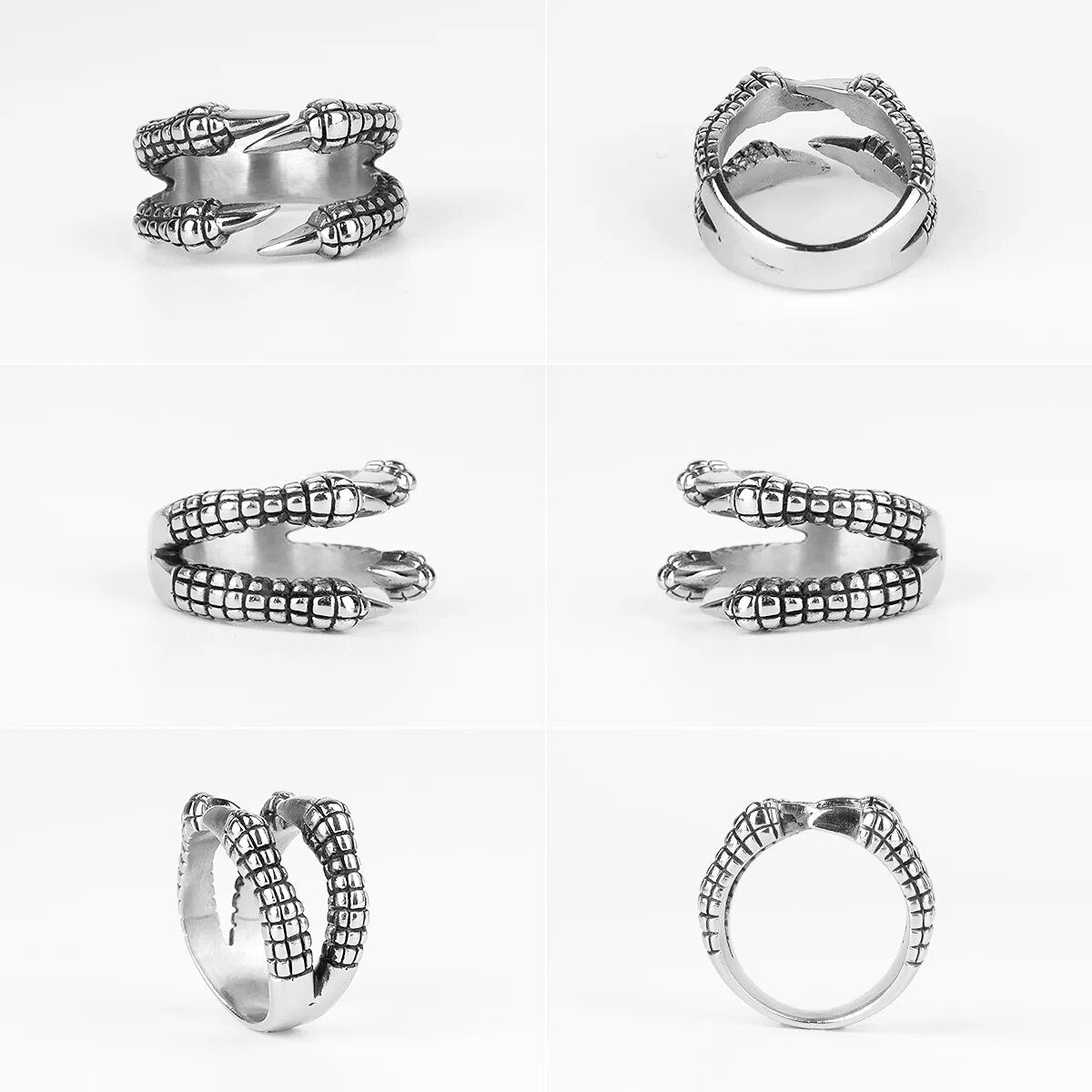 Eagle Dog Dragon Bird Snake Punk Hip Hop Trendy Rings