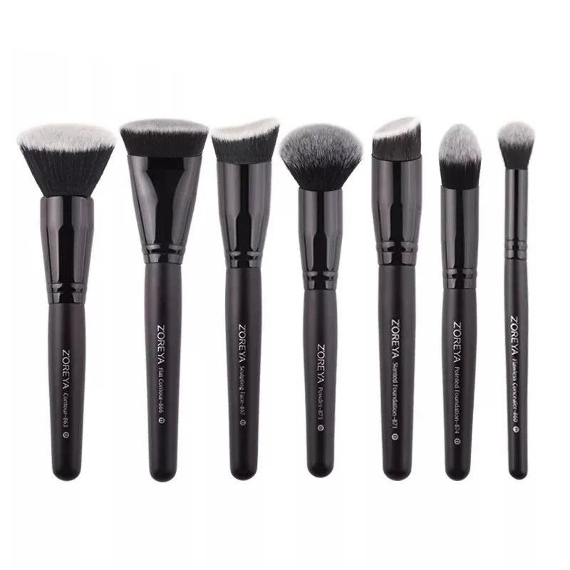 Black Makeup Brushes Set