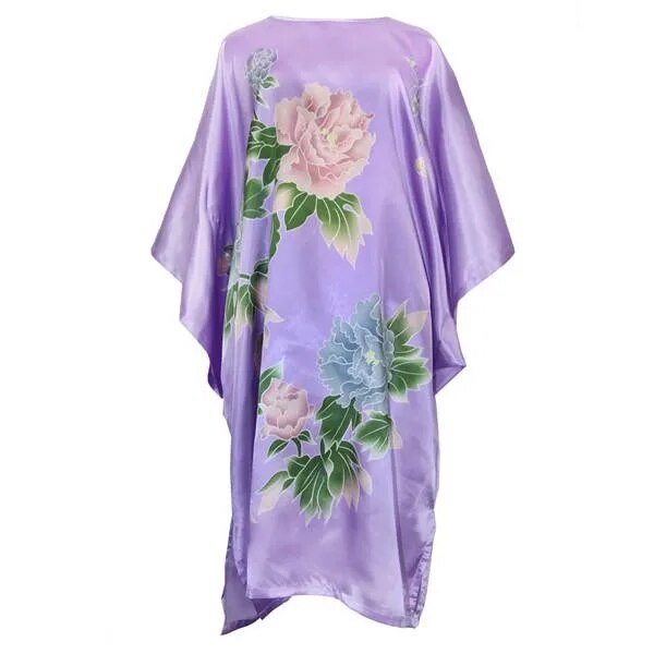 Sexy Silk  Nightgown Casual Home Dress