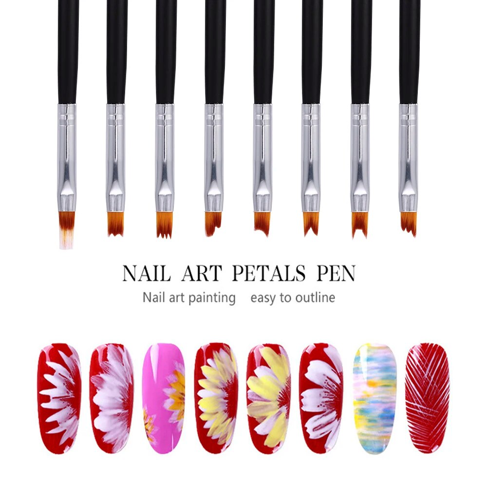 Nail Dotting Gel Liner Polish Brush Set