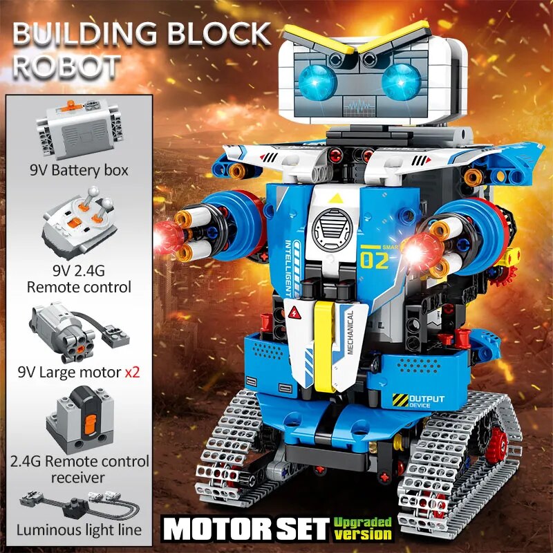 Rc Robot Transformation Car Building Blocks for Kids