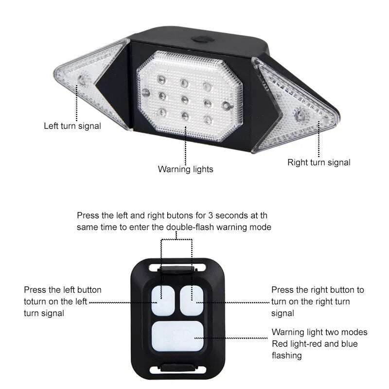 Smart Bike Light Wireless Remote Control