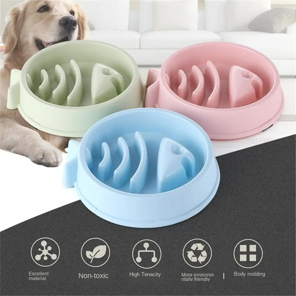 Fish Bone Shape Dog Bowl