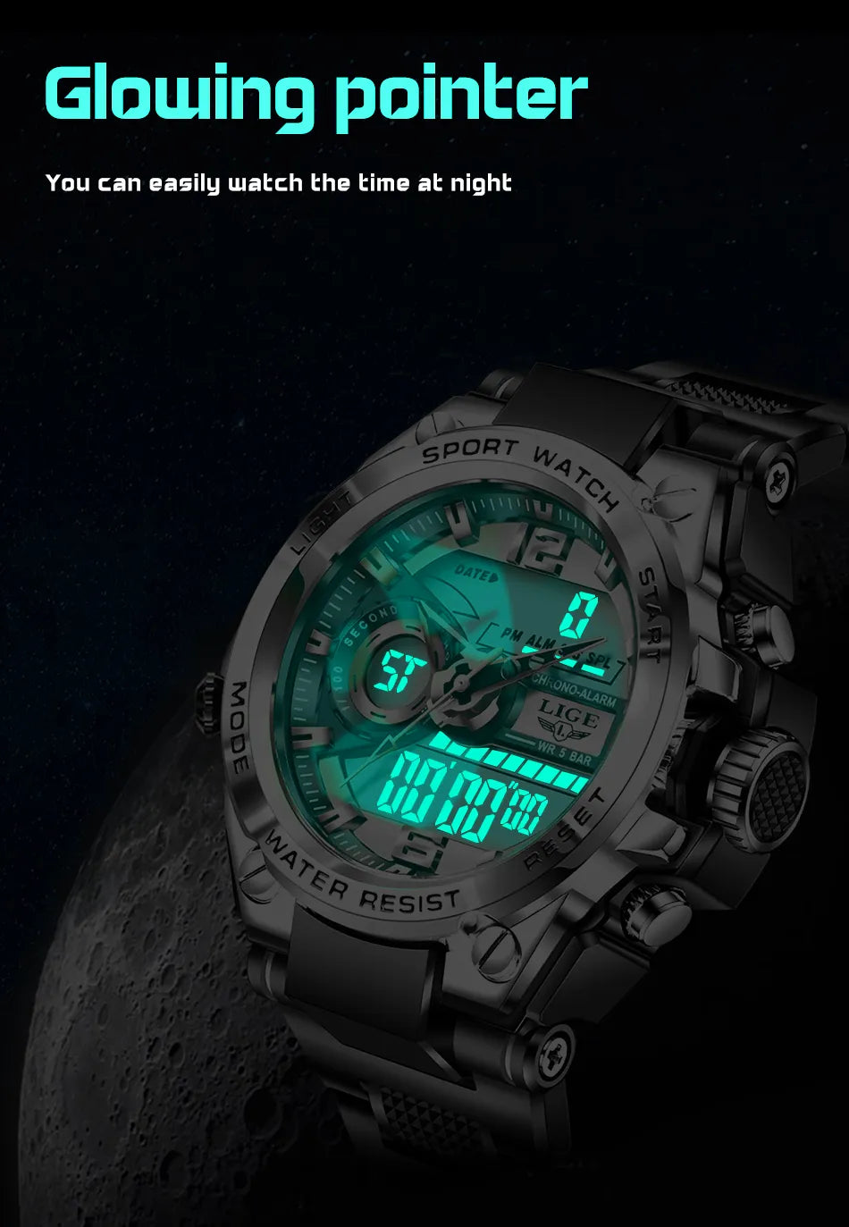 Creative Waterproof Alarm Watch