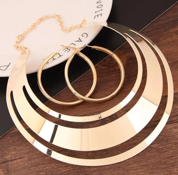 Trendy Gold Color Torques Necklace