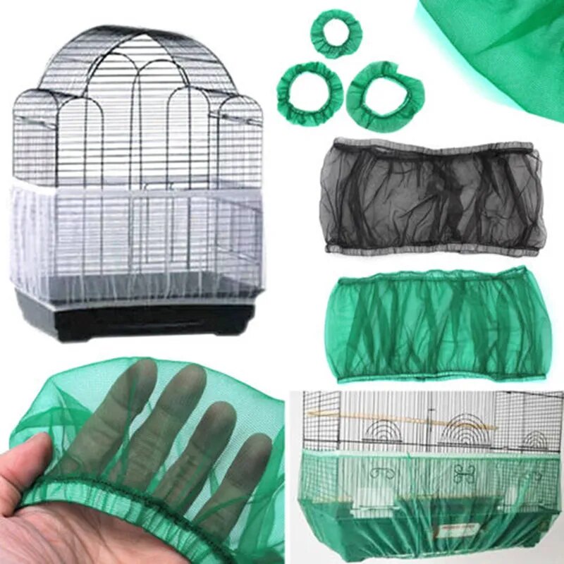 Receptor Seed Guard Nylon Mesh Bird Parrot Cover