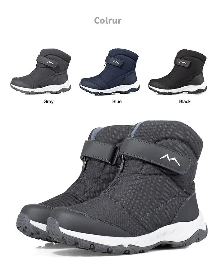 Male Plus Velvet Warm Couple Snow Boots