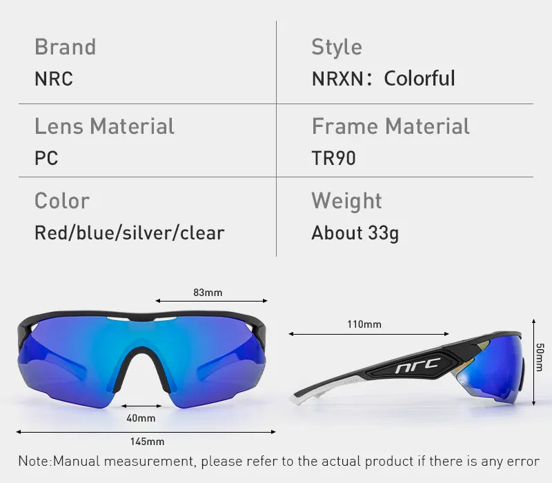 P-Ride Photochromic Cycling Glasses