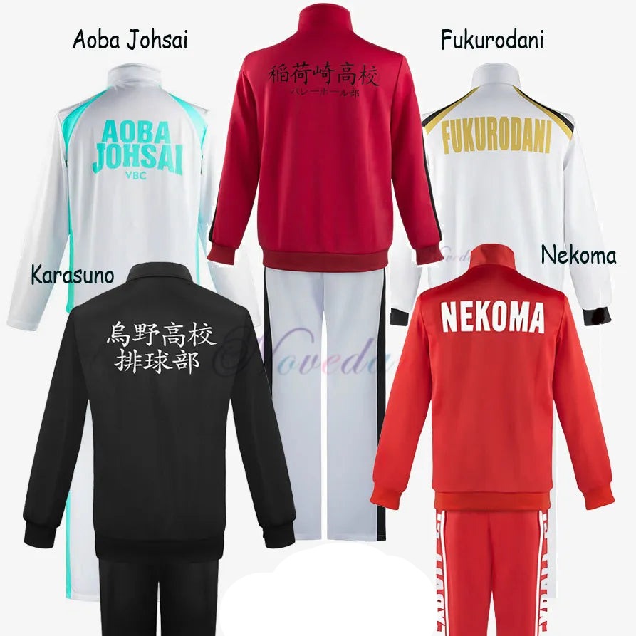 Haikyuu Anime Volleyball Cosplay Jacket School Uniforms