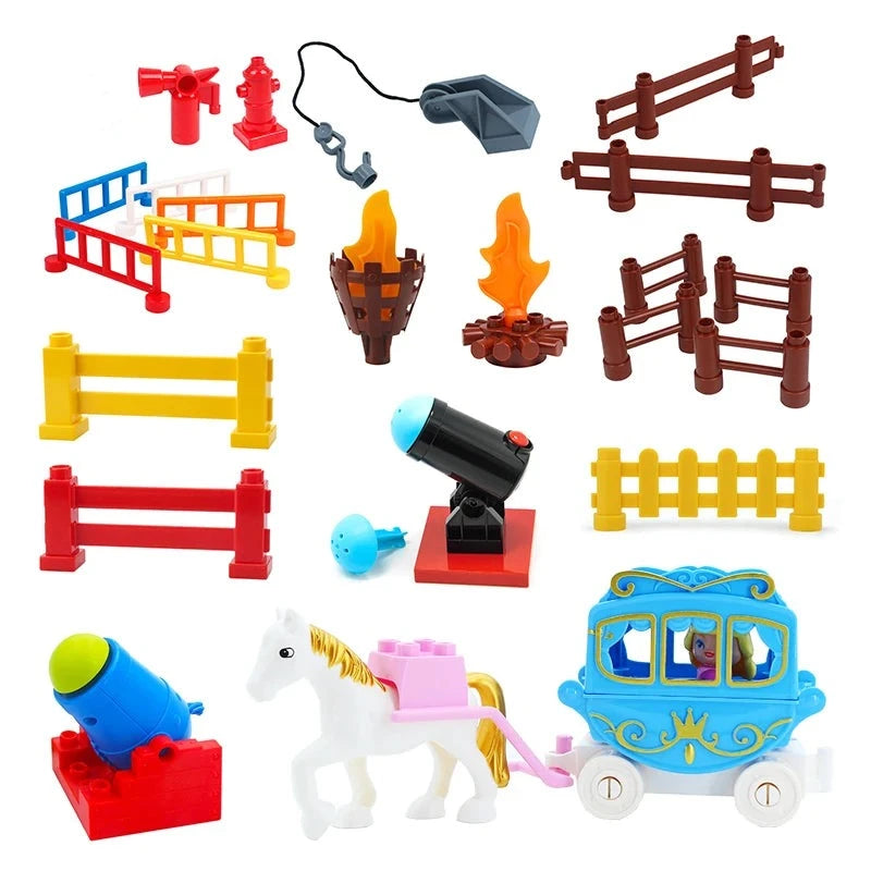 Big Building Blocks Brick Horse car Toys
