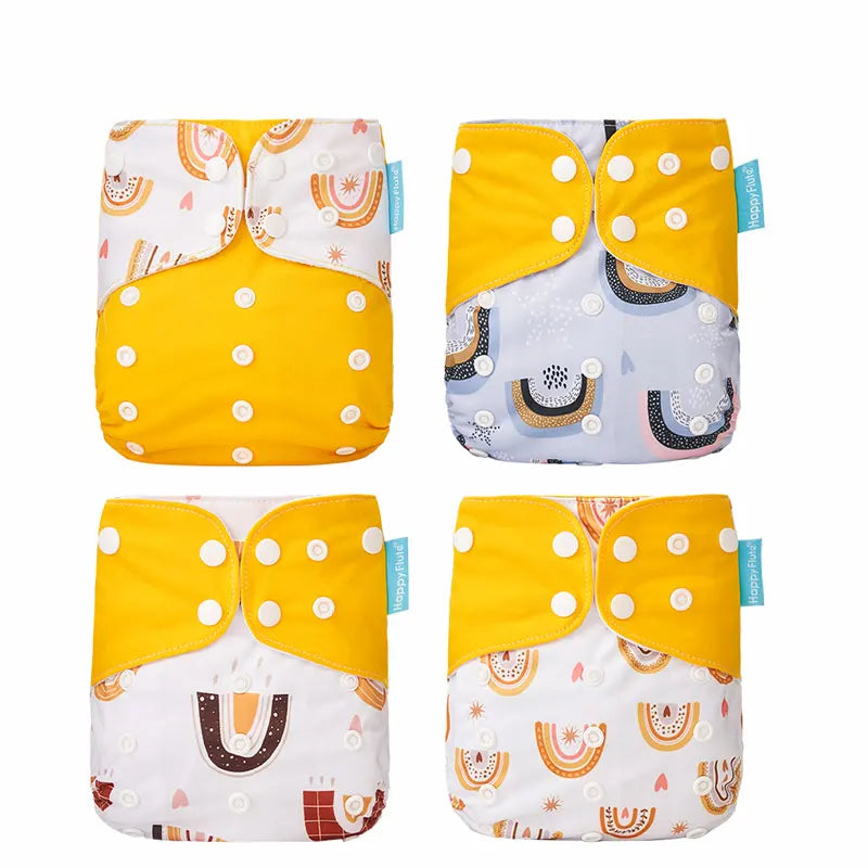 4pcs/set Washable Cloth Diaper Cover