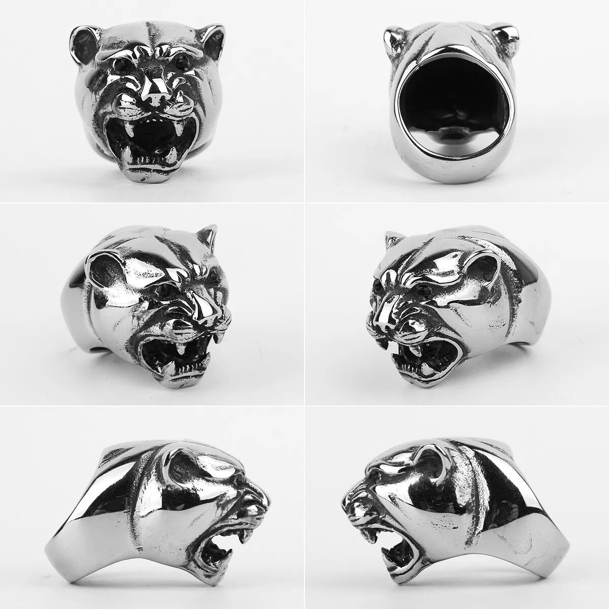 Eagle Dog Dragon Bird Snake Punk Hip Hop Trendy Rings