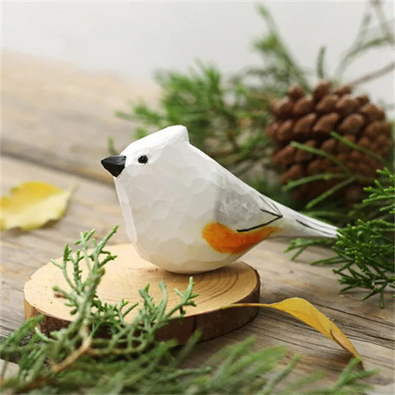 Wooden Bird Lovely Painting Ornaments Figurine