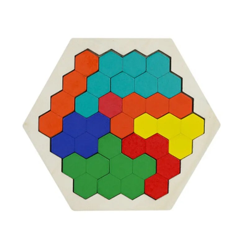 Honeycomb Colorful Shapes Jigsaw Puzzles