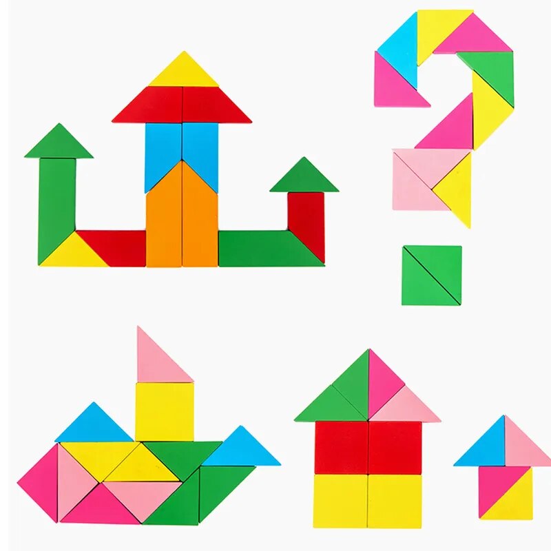 Wooden Tangram Jigsaw Puzzle