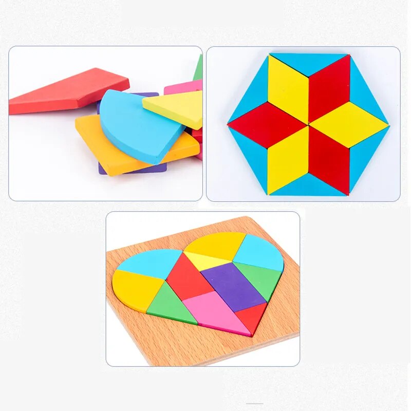 Wooden Tangram Jigsaw Puzzle