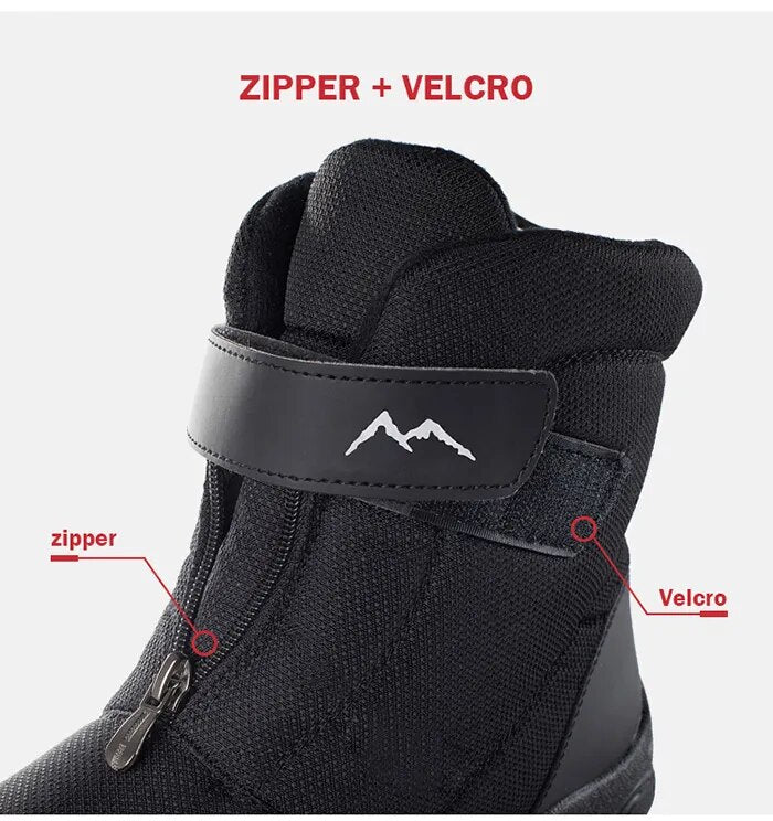 Male Plus Velvet Warm Couple Snow Boots