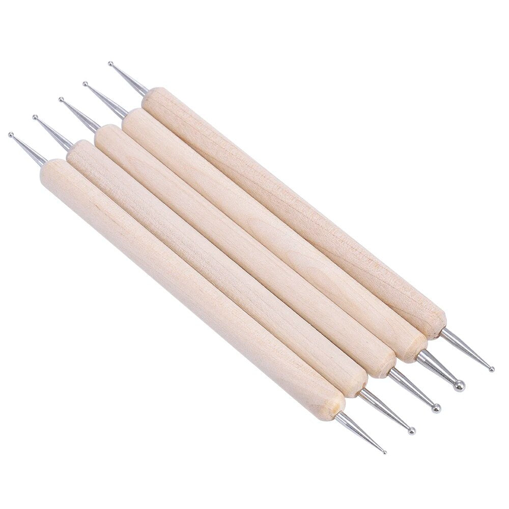 Nail Dotting Gel Liner Polish Brush Set