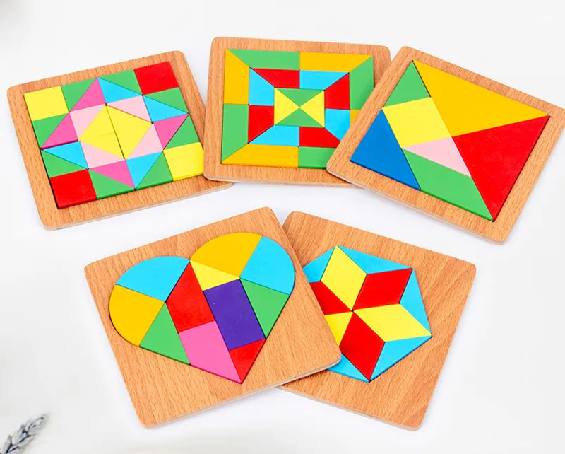 Wooden Tangram Jigsaw Puzzle