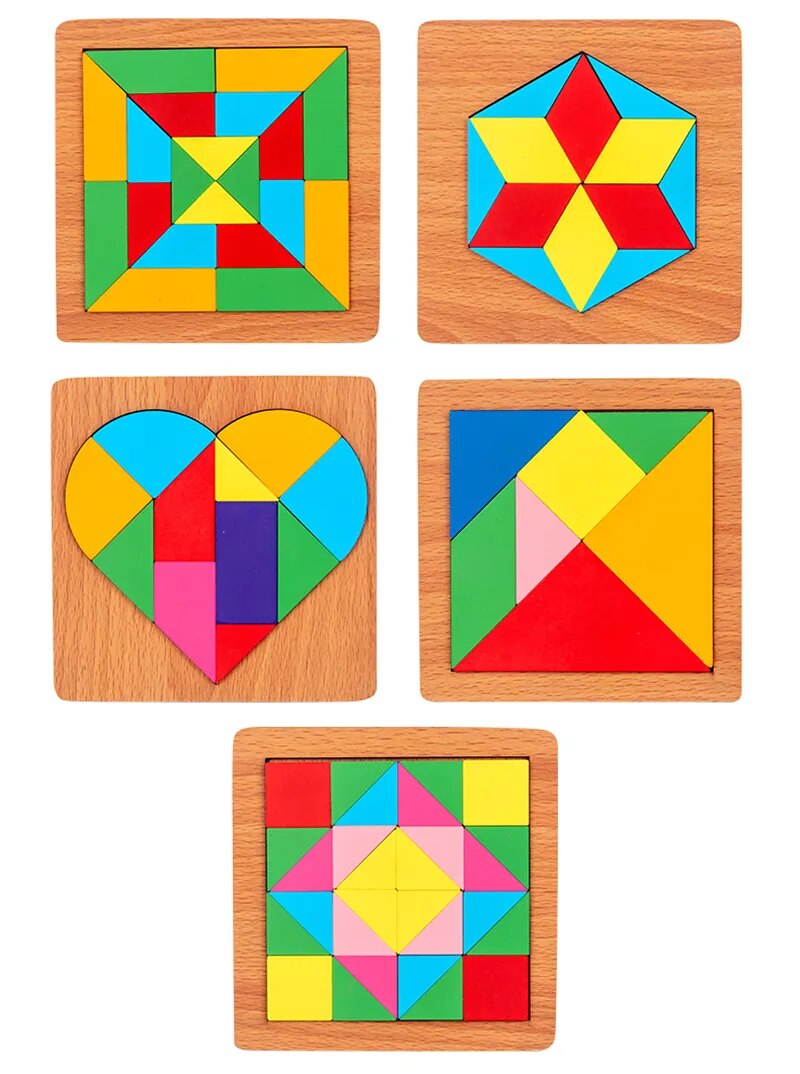 Wooden Tangram Jigsaw Puzzle