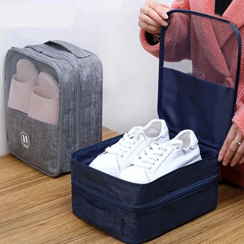 3 Layers Travel Shoe Bag