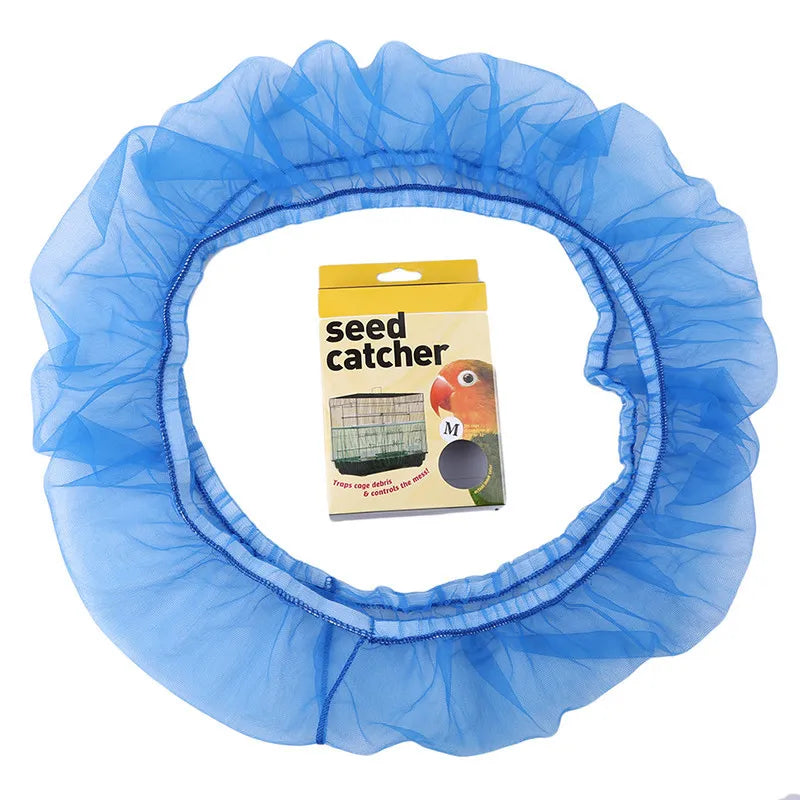 Receptor Seed Guard Nylon Mesh Bird Parrot Cover