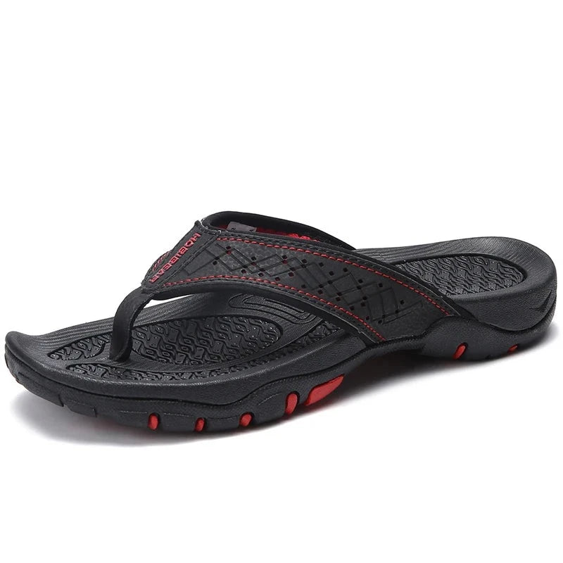Leather Slippers Outdoor Flip Flops Shoes
