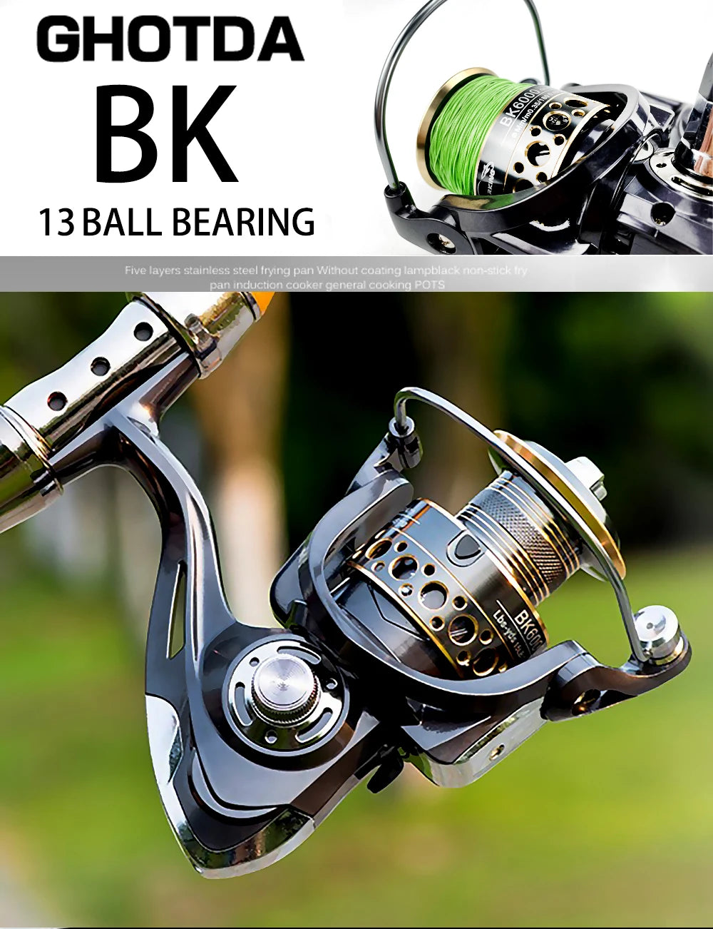 Fishing Spinning Reel Metal Spool