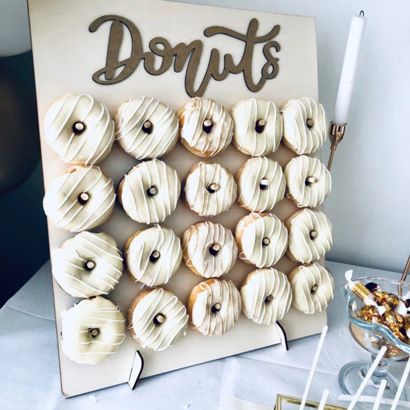 Wooden Donut Wall Rustic Decoration