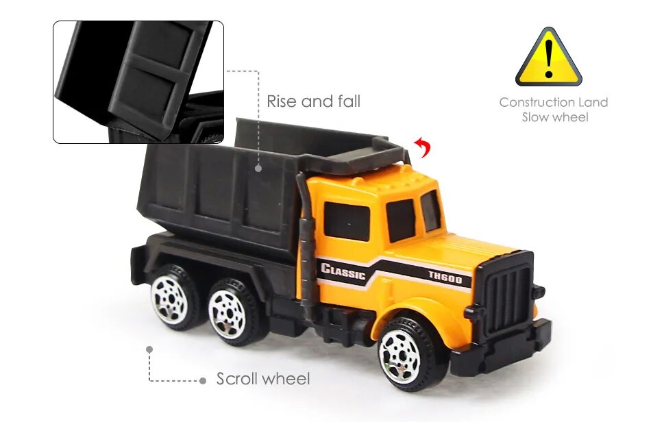 Mini Construction Vehicle Diecast Toy Set for All Ages