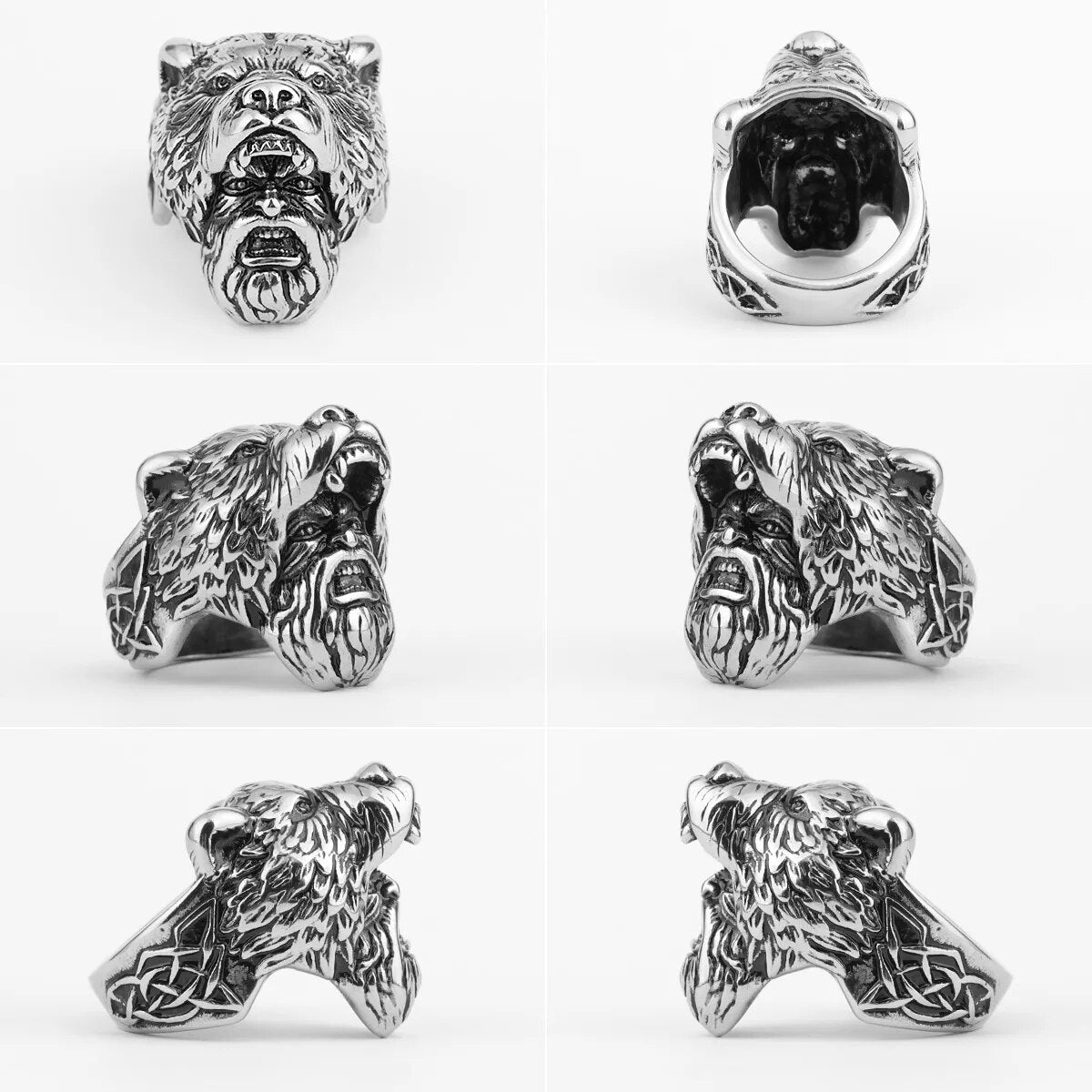 Eagle Dog Dragon Bird Snake Punk Hip Hop Trendy Rings