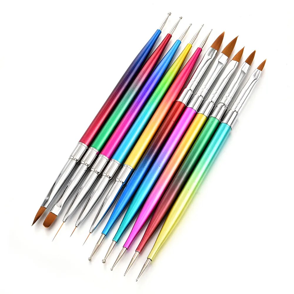 Nail Dotting Gel Liner Polish Brush Set