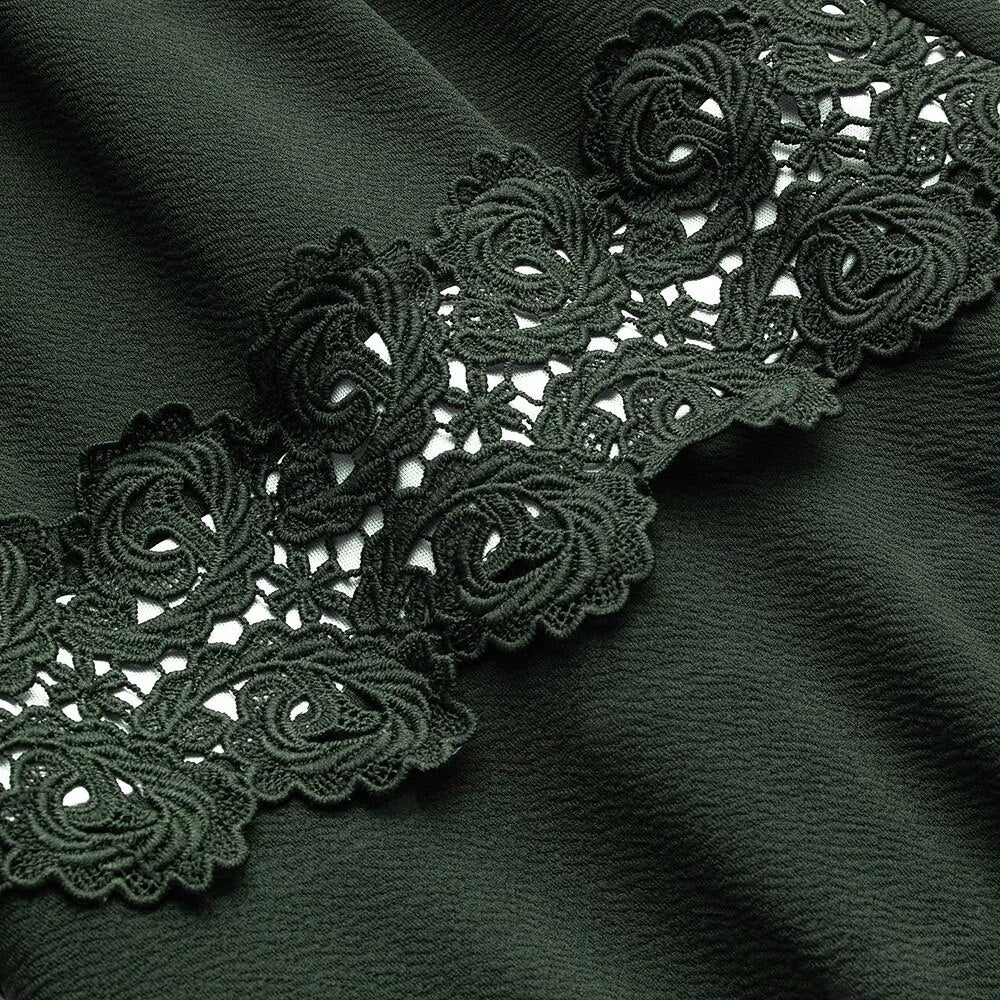 Nice-forever Vintage Embroidery Floral Lace