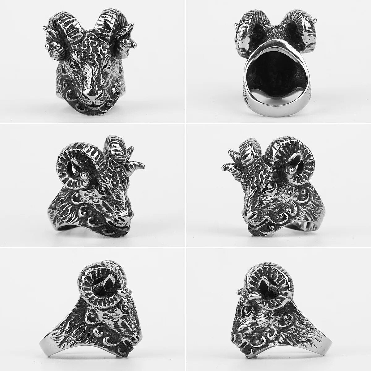 Eagle Dog Dragon Bird Snake Punk Hip Hop Trendy Rings