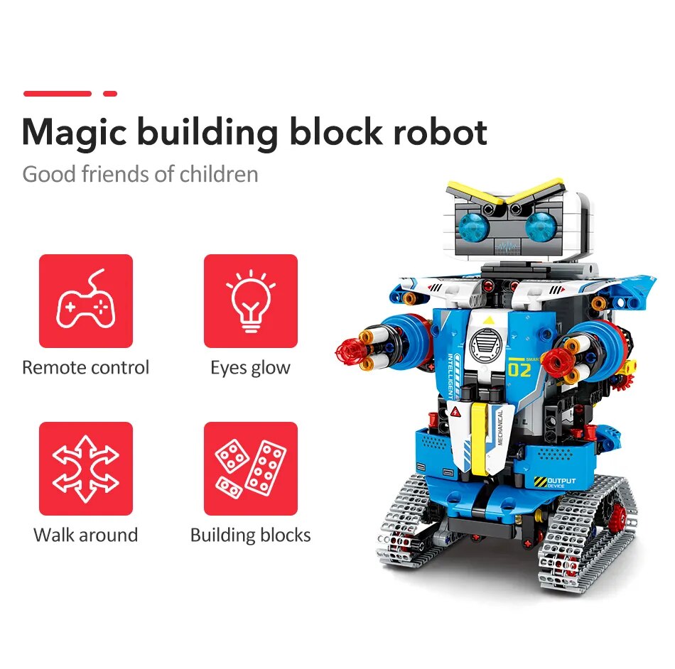 Rc Robot Transformation Car Building Blocks for Kids
