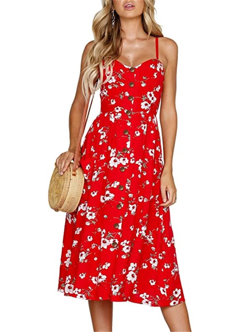 Summer Vintage Casual Sundress