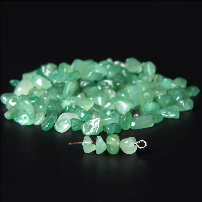 Malachite Quartzs Irregular Gravel Beads