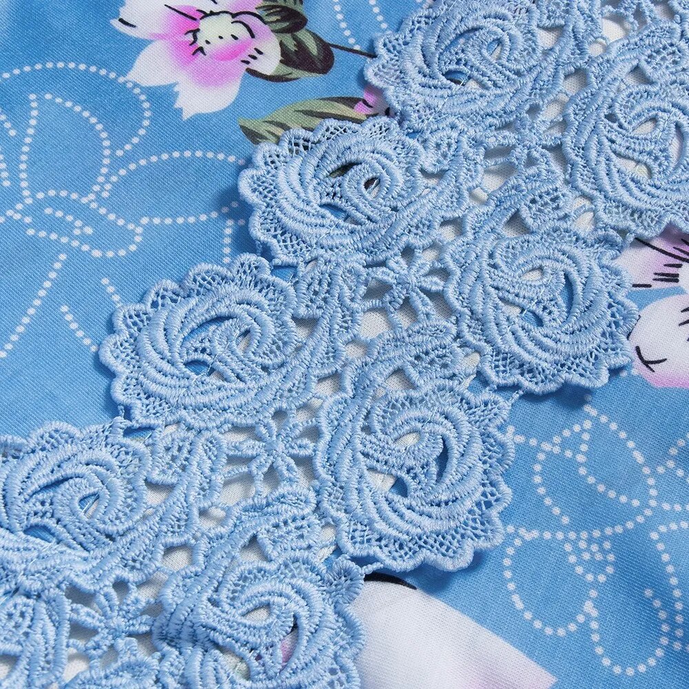 Nice-forever Vintage Embroidery Floral Lace