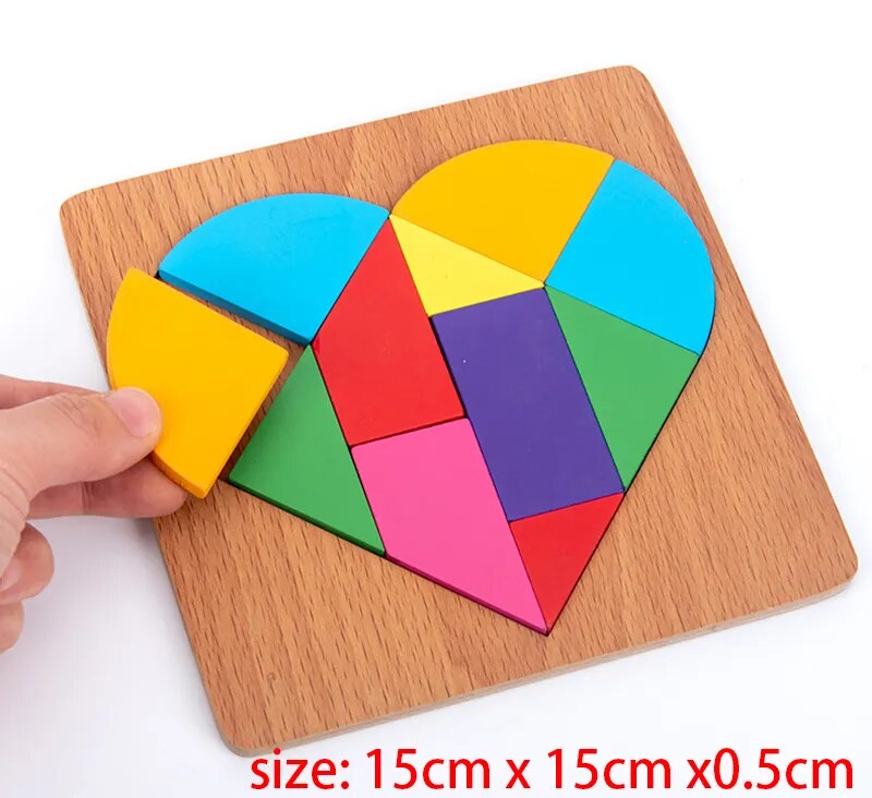 Wooden Tangram Jigsaw Puzzle