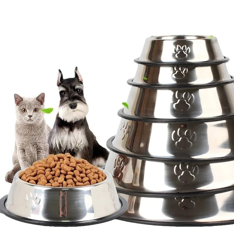 Stainless Steel Anti-skid Dog Food Bowl