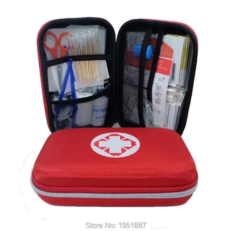 17 Items/93pcs Portable Travel First Aid Kit