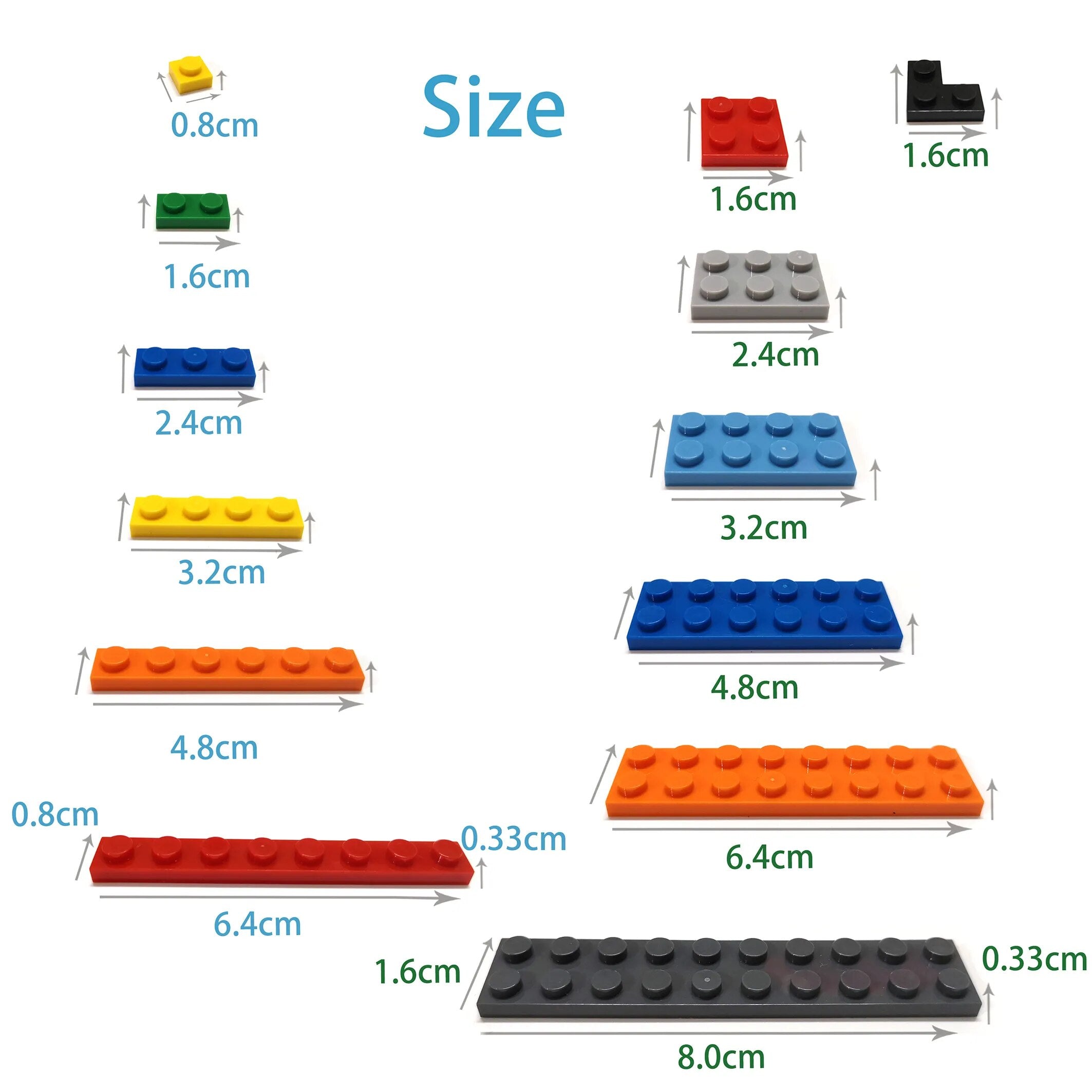 Building Blocks Figure Smooth Bevel Bricks