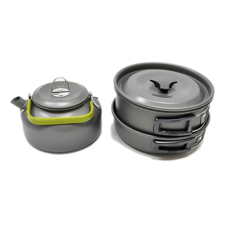 Lightweight Camping Cookware Set 3pcs Aluminum Alloy