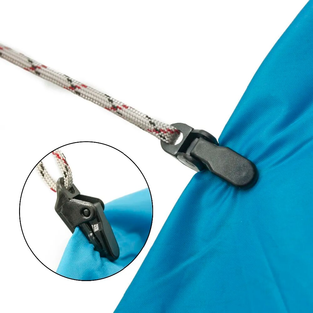 Camping Plastic Double Hole Tent Rope Buckle Curtain Alligator Clip Factory